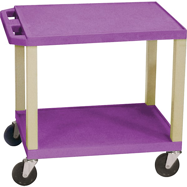 H. Wilson Tuffy Plastic 26" 2 Shelf Utility Cart 26 Purple