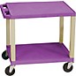 H. Wilson Tuffy Plastic 26" 2 Shelf Utility Cart 26 Purple thumbnail