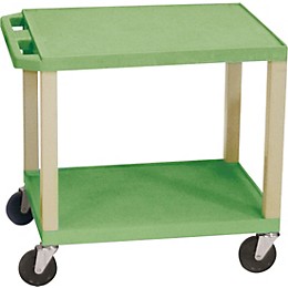 H. Wilson Tuffy Plastic 26" 2 Shelf Utility Cart 26 Teal Green