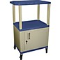 H. Wilson Tuffy Plastic 42" 3-Shelf Cart/Cabinet 42 Blue thumbnail