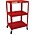 H. Wilson Metal 26" to 42" 3 Shelf Cart Black H. Wilson Metal 26" to 42" 3 Shelf Cart Red