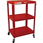 H. Wilson Metal 26" to 42" 3 Shelf Cart Red thumbnail