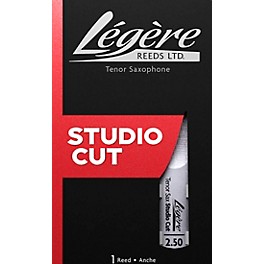 Legere Reeds Studio Cut Tenor Saxophone Reed Strength 1.5 Legere Reeds Studio Cut Tenor Saxophone Reed Strength 2.5