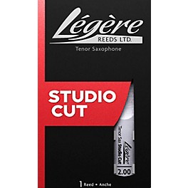 Legere Reeds Studio Cut Tenor Saxophone Reed Strength 1.5 Legere Reeds Studio Cut Tenor Saxophone Reed Strength 2