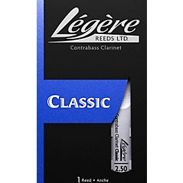 Legere Reeds Contrabass Clarinet Reed Strength 2.5 Legere Reeds Contrabass Clarinet Reed Strength 2.5