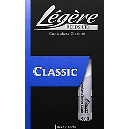 Legere Reeds Contrabass Clarinet Reed Strength 2.5 Legere Reeds Contrabass Clarinet Reed Strength 3