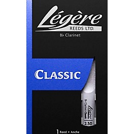 Legere Reeds Bb Clarinet Reed Strength 3.5 Legere Reeds Bb Clarinet Reed Strength 2.5