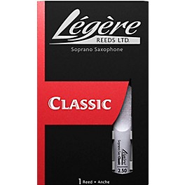 Legere Reeds Soprano Saxophone Reed Strength 2 Legere Reeds Soprano Saxophone Reed Strength 2.5