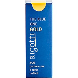 Rigotti Gold Baritone Saxophone Reeds Strength 3.5 Strong Rigotti Gold Baritone Saxophone Reeds Strength 2.5 Medium