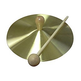 Rhythm Band RB733S Solid Brass Cymbal with Knob and Mallet