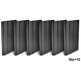 Auralex Studiofoam Metro 2' x 24" x 48" (12-Pack) Charcoal Auralex Studiofoam Metro 2' x 24" x 48" (12-Pack) Charcoal