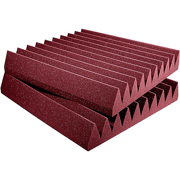 Auralex Studiofoam Wedges 6-Pack Burgundy