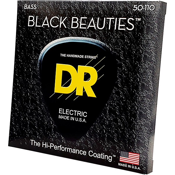 DR Strings BKB-50 Black Beauty Heavy Bass Strings