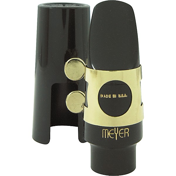 Open Box Meyer Hard Rubber Soprano Saxophone Mouthpiece Level 2 8 Medium 197881084035