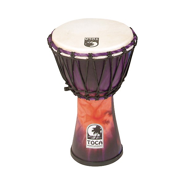 Toca Synergy Freestyle Rope Tuned Djembe 7 in Purple