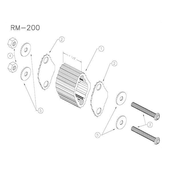 Yamaha RM200 Large Marching Quad Spacer