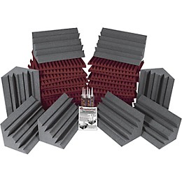 Open Box Auralex Project 2 Roominator Kit Level 1 Charcoal/Burgundy