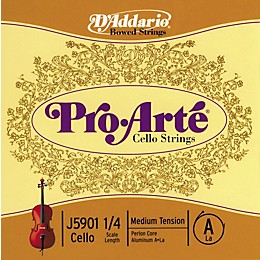 D'Addario Pro Arte Cello Strings A String 1/4