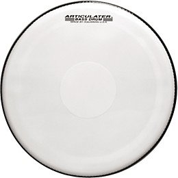 Aquarian Articulator Bass Drum Head White 22 in.