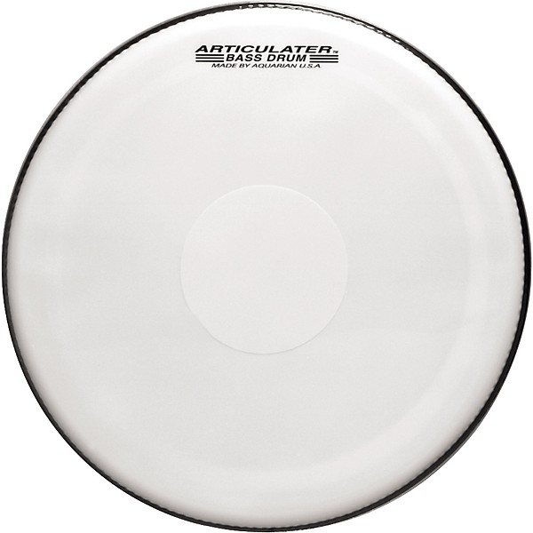Aquarian Articulator Bass Drum Head White 22 in.