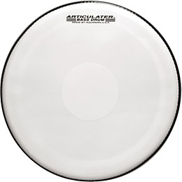 Aquarian Articulator Bass Drum Head White 28 in.