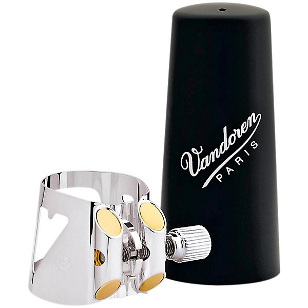 Vandoren OPTIMUM Clarinet Ligatures Alto Clarinet - Silver-Plated with Plastic Cap