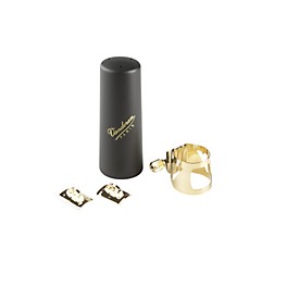 Vandoren Optimum Series Saxo... Vandoren Optimum Series Saxophone Ligatures Bari Sax Gold Ligature with plastic cap, Fits V16