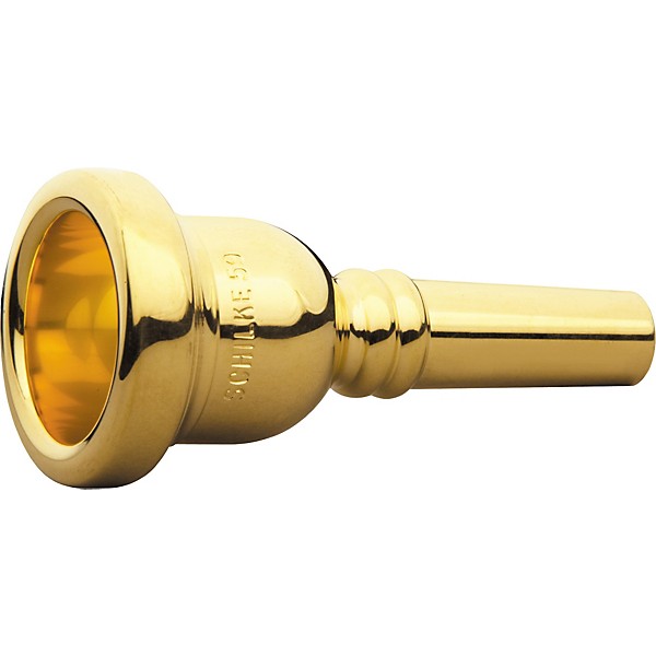 Schilke Standard Series Large Shank Trombone Mouthpiece in Gold 51B Gold