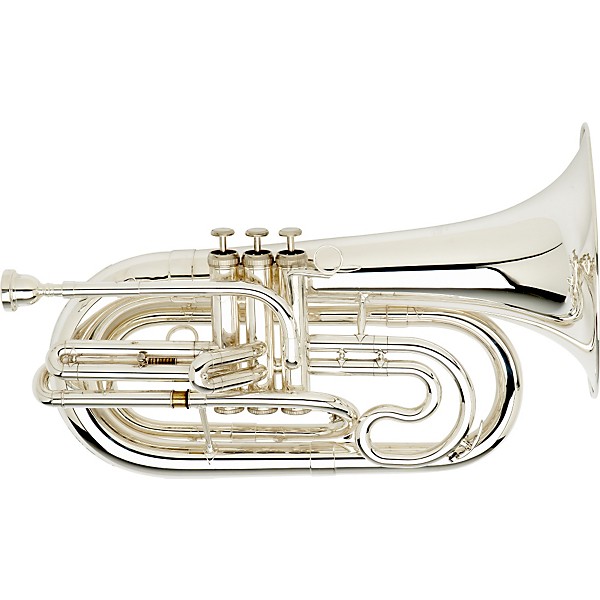 Dynasty M570 Marching Baritone M570Ts Silver With Micro Tune