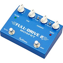 Open Box Fulltone Fulldrive2 MOSFET Overdrive/Clean Boost Guitar Effects Pedal Level 1 Blue