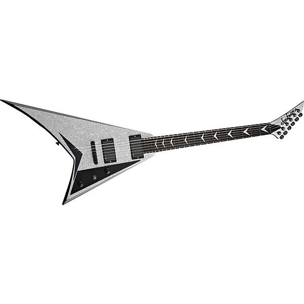 Open Box Jackson Matt Tuck Signature Rhoads Electric Guitar Level 1 Silver  with Black Bevels