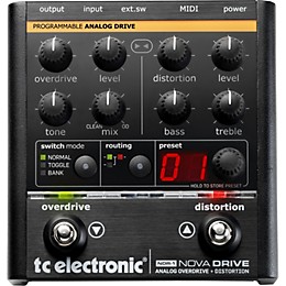 TC Electronic NDR-1 Nova Drive Overdrive and Distortion Guitar Effects Pedal