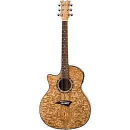 Dean Exotica Quilted Ash Left-Handed Acoustic-Electric Guitar Gloss Natural