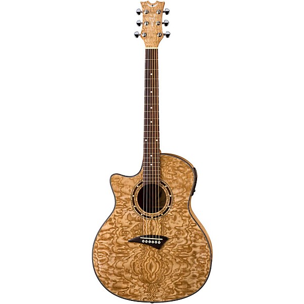 Dean Exotica Quilted Ash Left-Handed Acoustic-Electric Guitar Gloss Natural