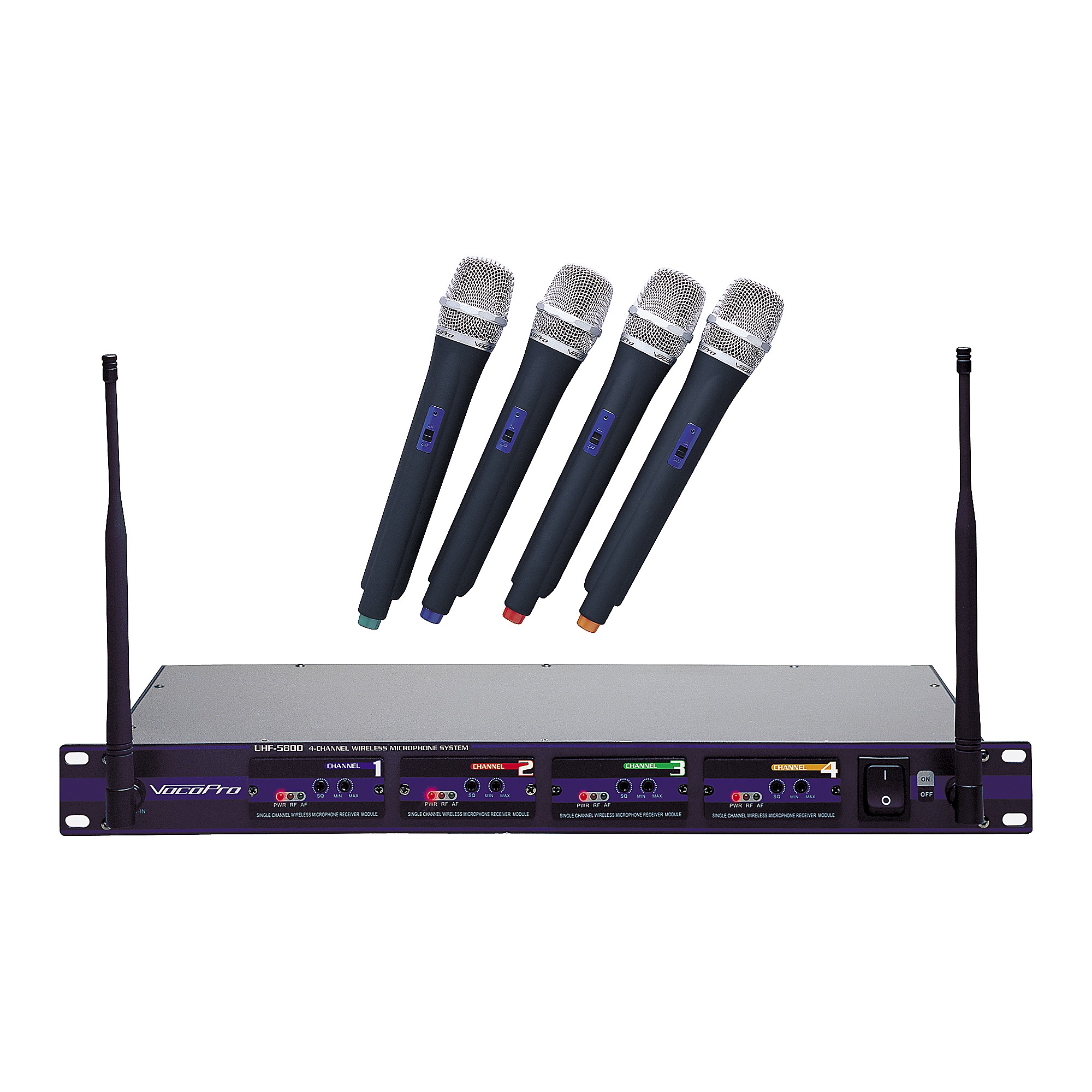VocoPro UHF-5800 4-Microphone Wireless System Band 3 | Guitar Center