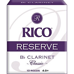 Rico Reserve Classic Bb Clarinet Reeds Strength 4+