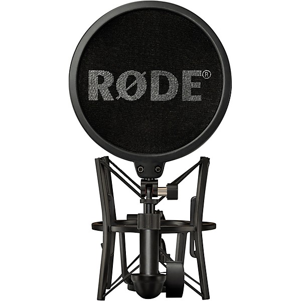 RODE NT1-A Large-Diaphragm Condenser Microphone With SM6 Shockmount and Pop Filter, XLR Cable and Dust Cover