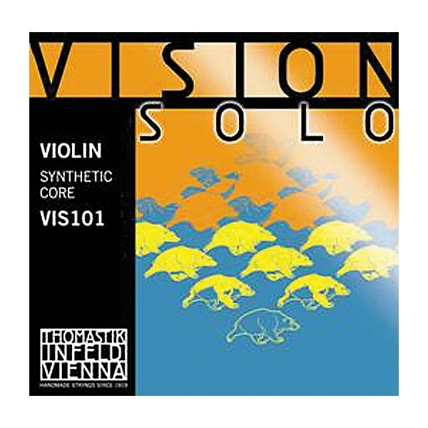 Thomastik Vision Solo 4/4 Size Violin Strings 4/4 Size Set with Silver D String