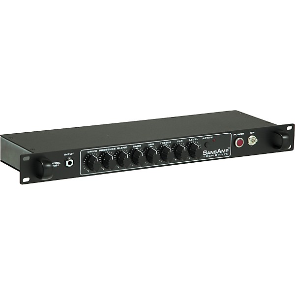 Open Box Tech 21 Sansamp RBI Rackmount Bass Tube Amp Emulator Level 2 Regular 888366022658