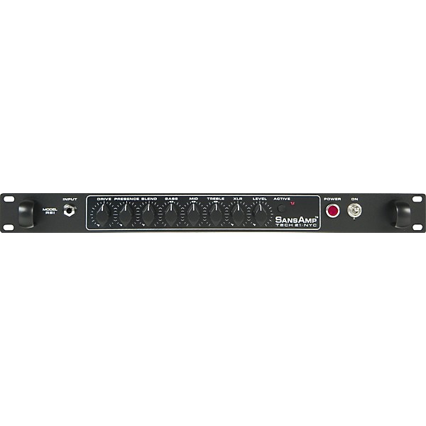 Open Box Tech 21 Sansamp RBI Rackmount Bass Tube Amp Emulator Level 2 Regular 888366022658