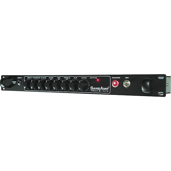 Open Box Tech 21 Sansamp RBI Rackmount Bass Tube Amp Emulator Level 2 Regular 888366022658