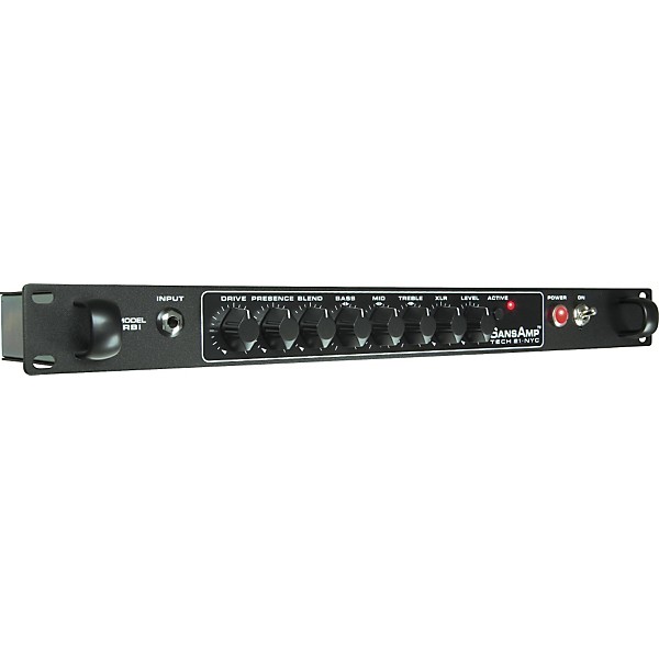 Open Box Tech 21 Sansamp RBI Rackmount Bass Tube Amp Emulator Level 2 Regular 888366022658