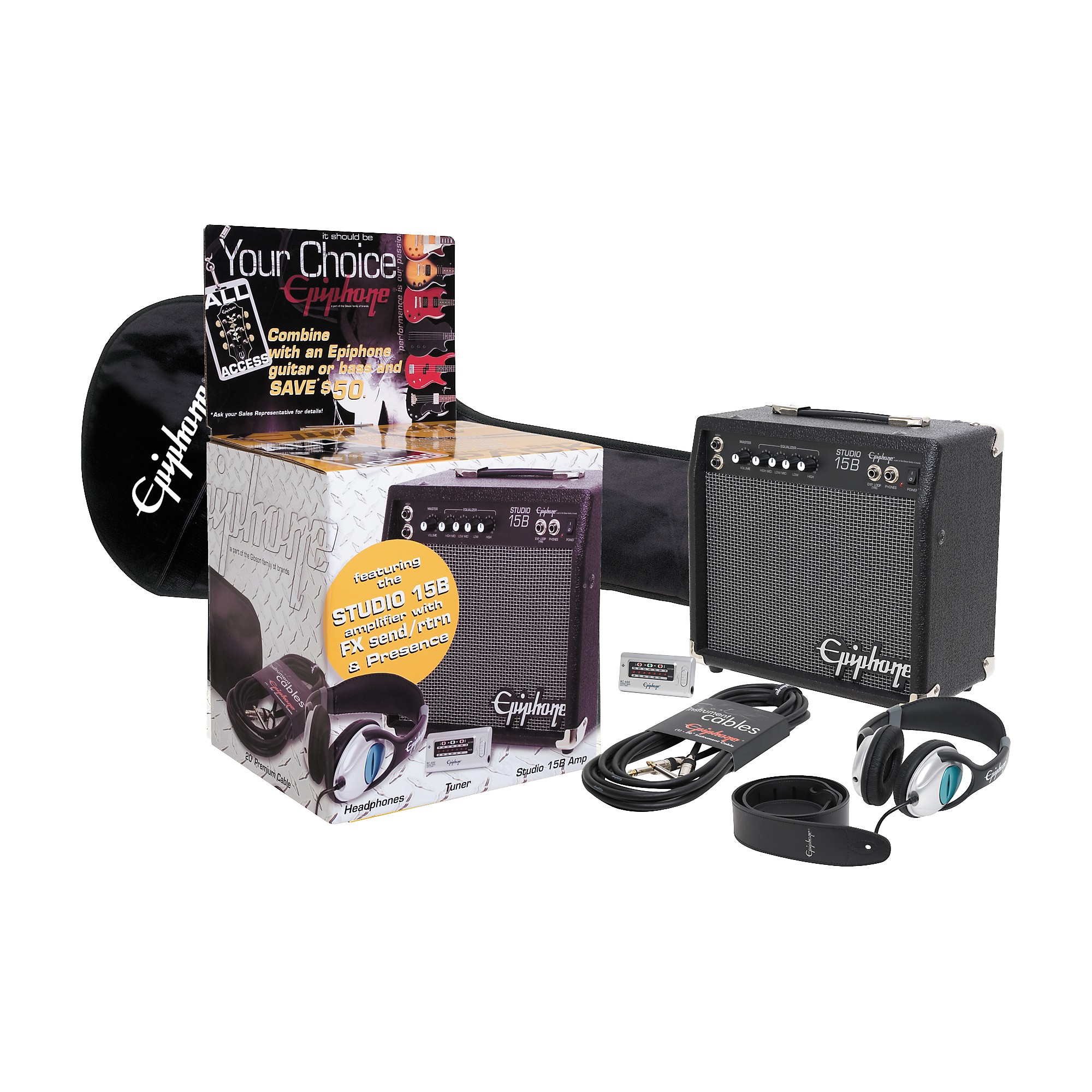 Epiphone All-Access Bass Amp and Accessory Pack | Guitar Center