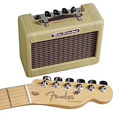 Mini amplificatore per chitarra portatile Fender Mini '65 Twin-Amp black 1W