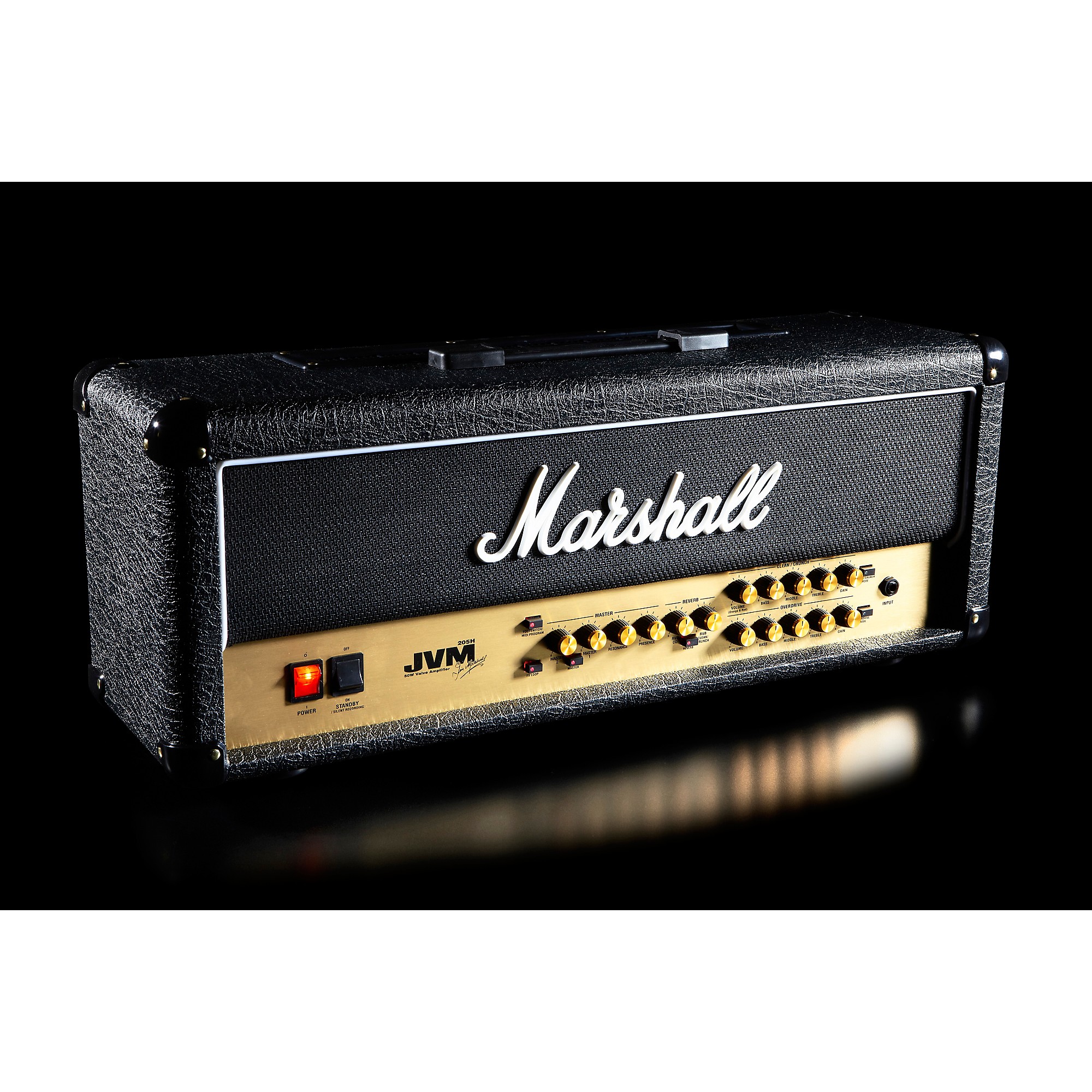 Marshall JVM Series JVM205H 50W Tube Guitar Amp Head Black 