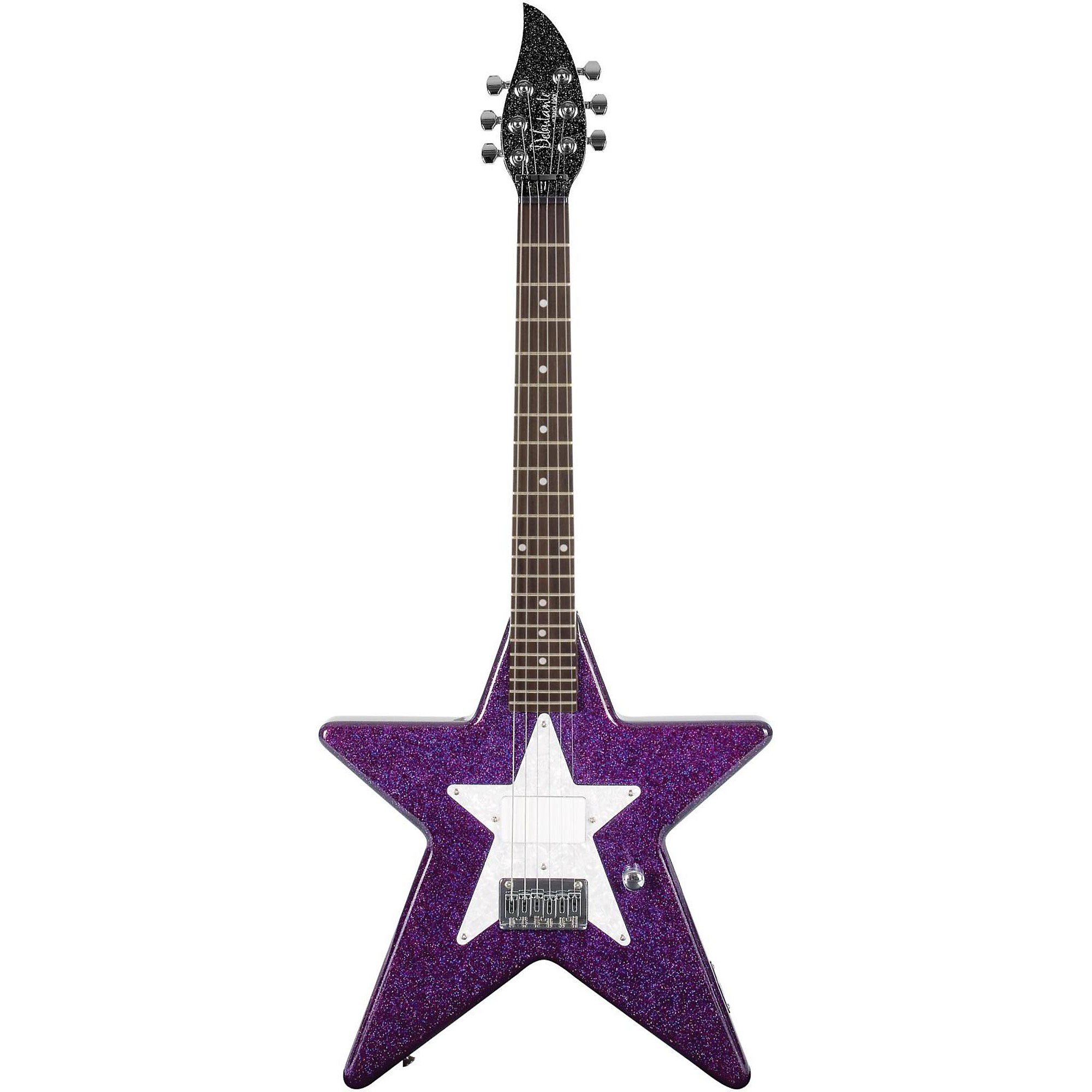 Daisy Rock Debutante Star purple electric guitar Chrome