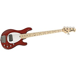 Ernie Ball Music Man Sterling 5 H Bass Translucent Red Maple Fretboard