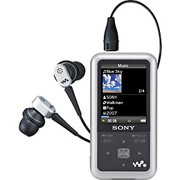 Sony NWZ-S716FRNC 4GB Walkman Video MP3 player with Noise-Canceling Headphones Silver