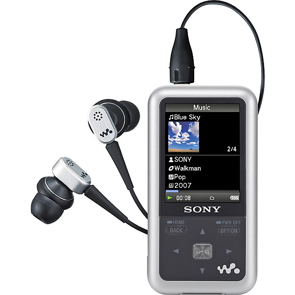 Sony NWZ-S716FRNC 4GB Walkman Video MP3 player with Noise-Canceling Headphones Silver