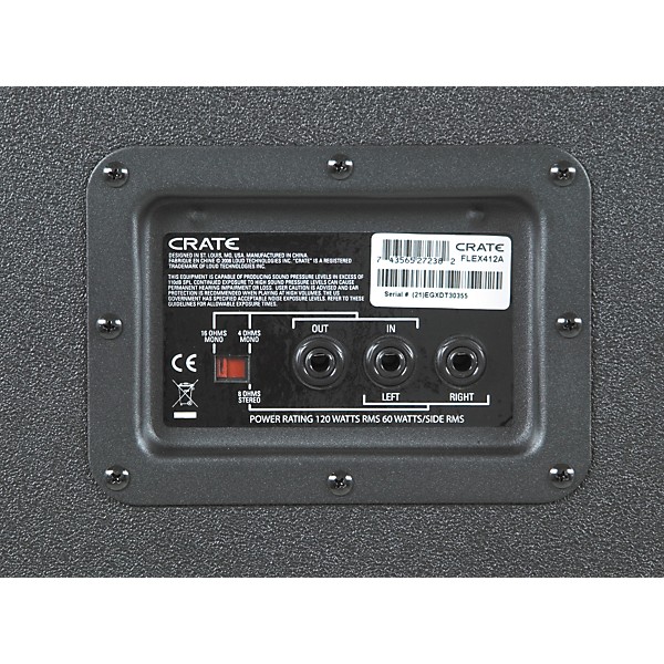 Restock Crate FlexWave Series FW412 120W 4x12 Guitar Cabinet Slant